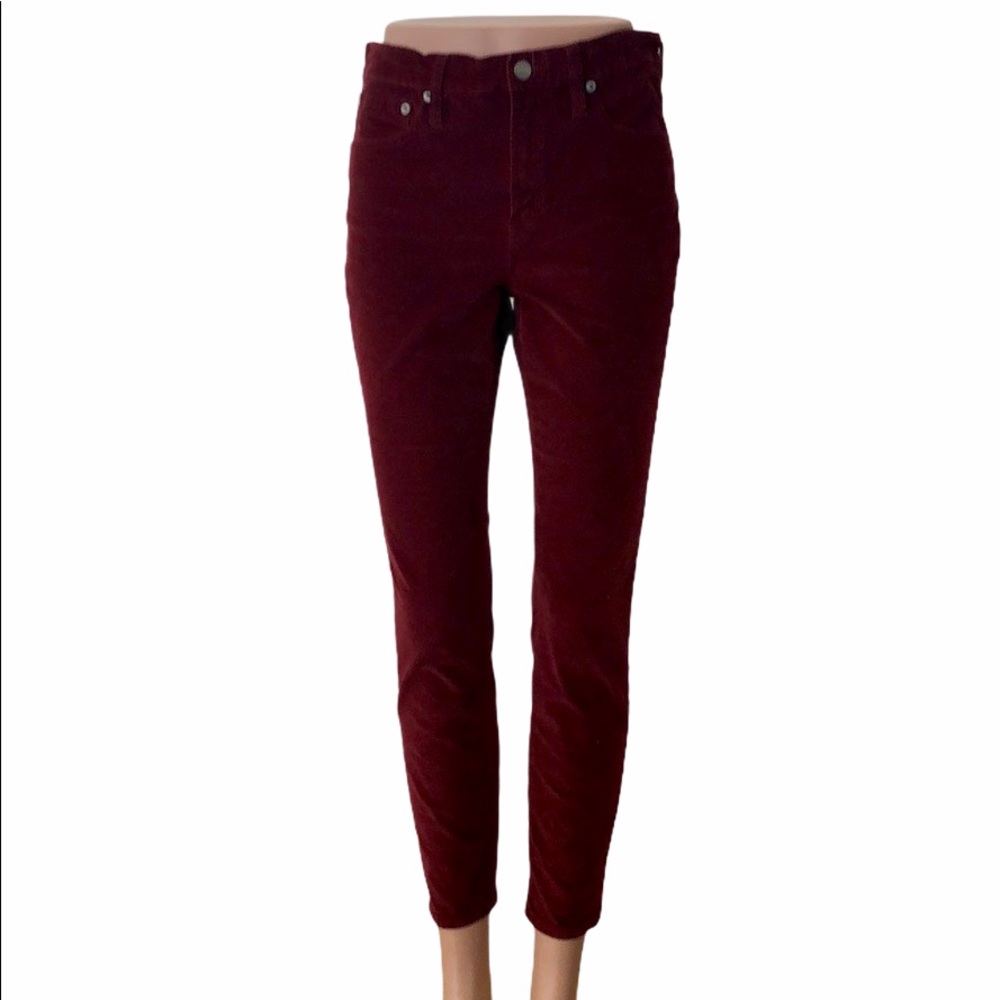 J. Crew burgundy jeans!